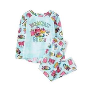 The Childrens Place PJ Place Girls Sz 10-12 Breakfast  Bunch Pajama Set Long